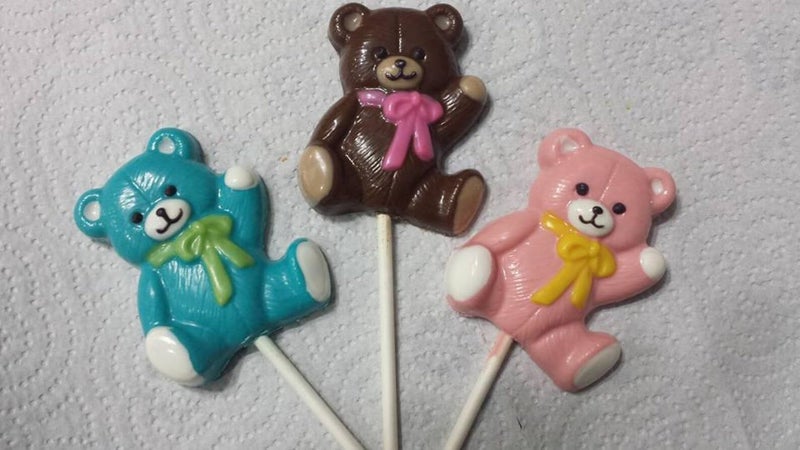 Candy Molds N More Teddy Bear Lollipop Chocolate Candy Mold Baby Shower 684 - Image 2